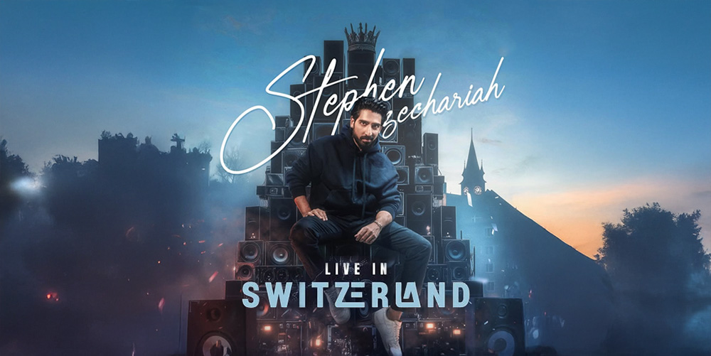 Stephen Zechariah live in Switzerland event poster