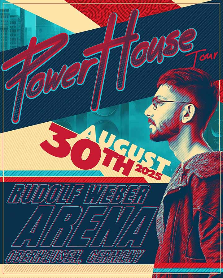 Anirudh Power House Tour 2025 poster for Germany